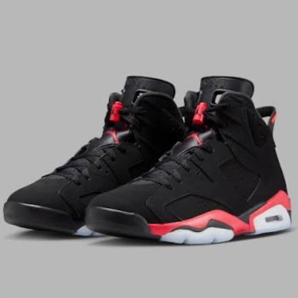 Jordan Black and Red Sneakers